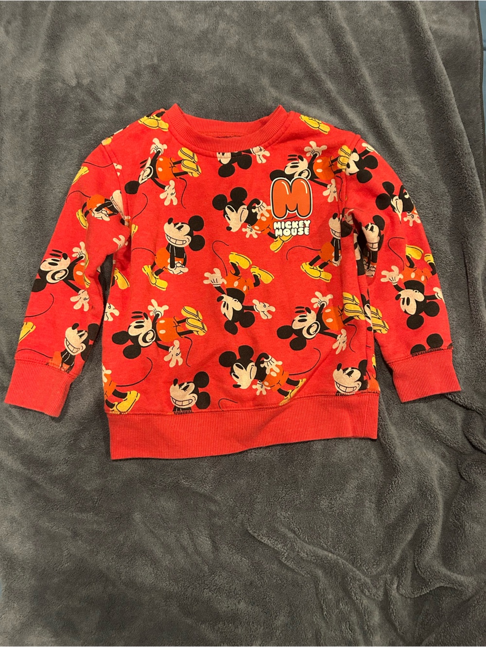 Disney jumping beans Mickey Mouse Red Kids sweatshirt 4t